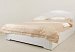 Кровать с матрасом  Виктория и Status Askona 120х200, белый глянец