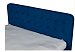 Кровать Легато  со стяжкой пуговицы, синяя, велюр, 140х200