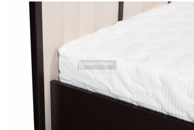 Кровать с матрасом Сакура и Smart Askona 90х200, венге-лоредо
