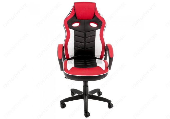 Компьютерное кресло "Анис" Anis красное/белое/черное