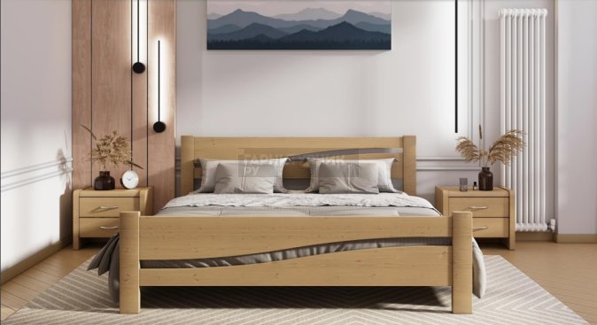 Кровать с матрасом 140х200 Askona Leslie (Лэсли) и съемный чехол Tencel® "Double Protection"