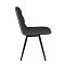 Комплект стульев Бруно (2 шт), черный велюр графит